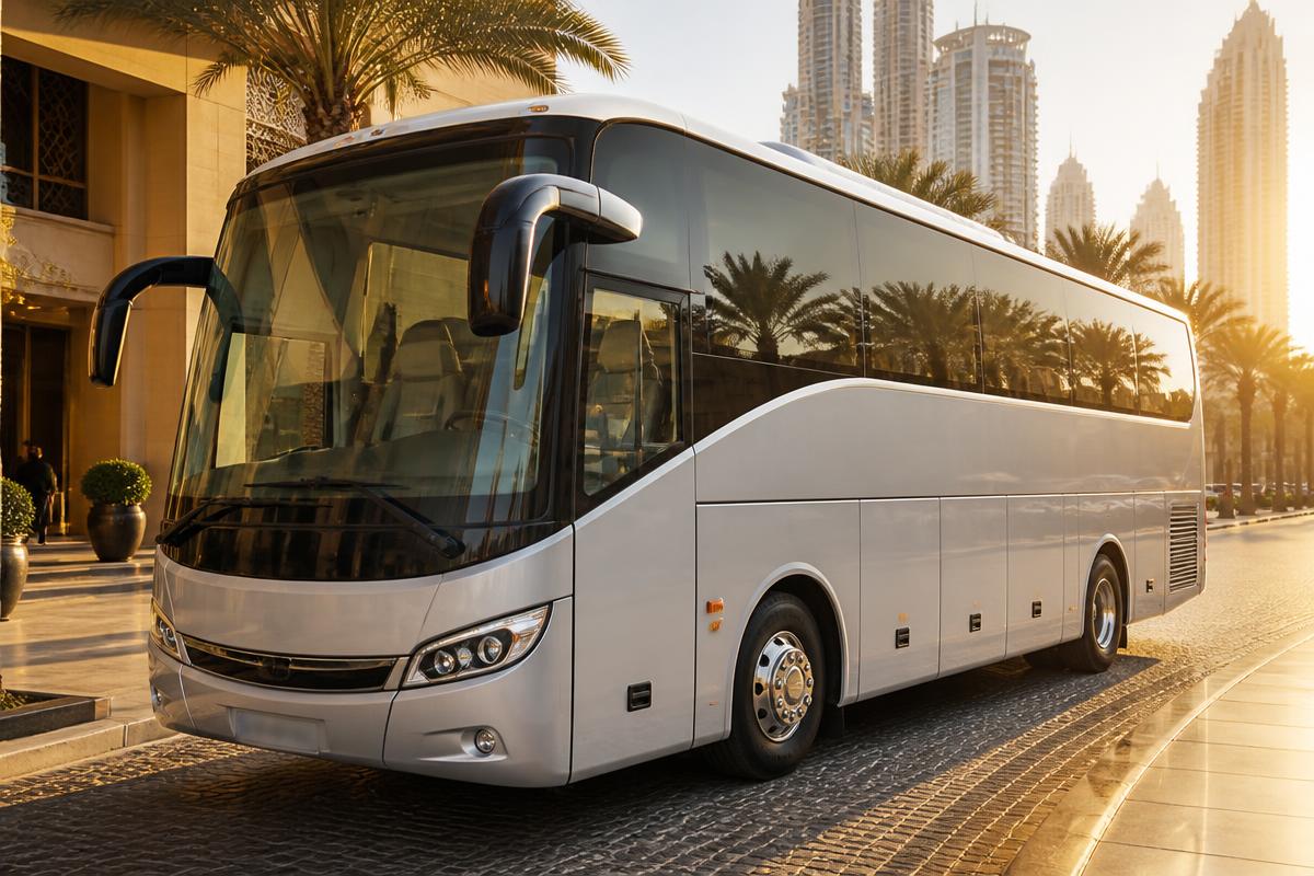 37-Seat Luxury Bus with driver in Dubai